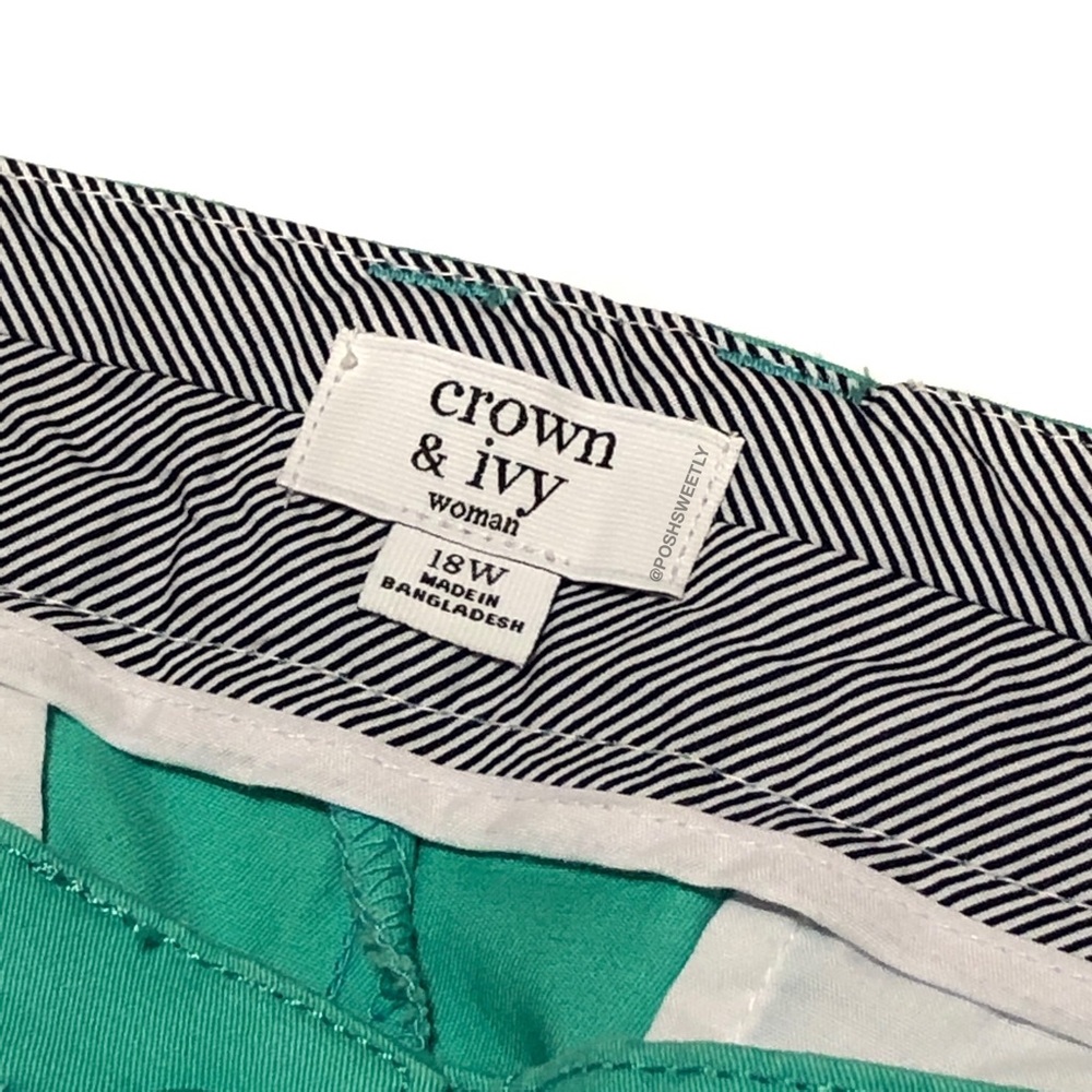 NWT Crown & Ivy Jade Curvy Crops - Picture 8 of 9